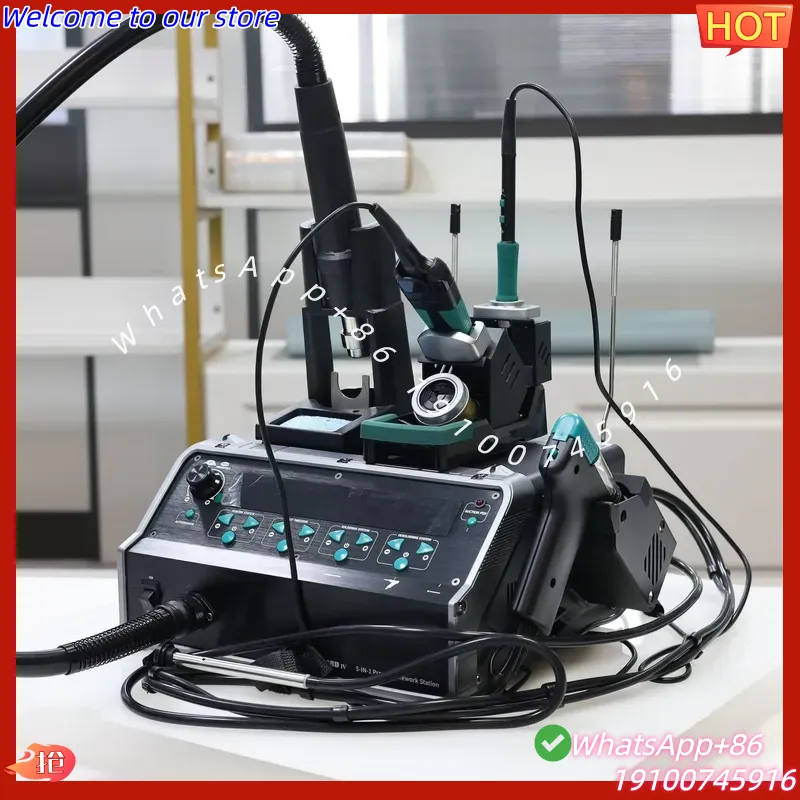 Desoldering Pump Electric Vacuum Station - 2026 핫 YIHUA-948D IV 5-in-1 납땜