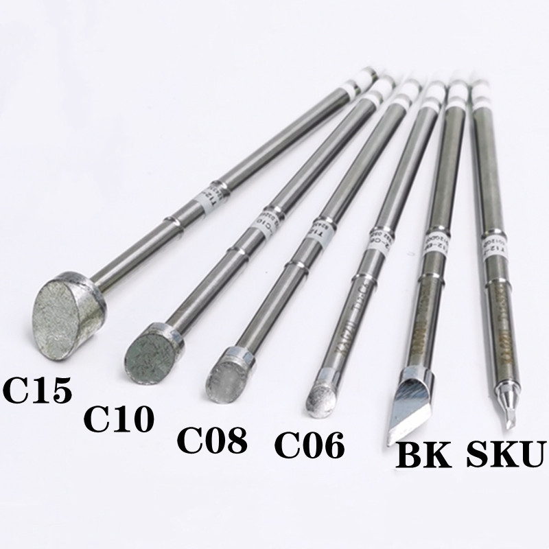 T12 Soldering Station Oled - KAGZU T12-BK/skull/C6/C8/C10/C15 시리즈 용접 인두 팁