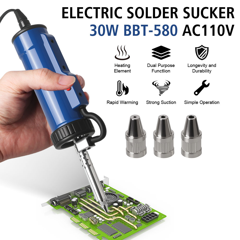 진공 납땜 전기 납 흡입기 3개의 흡입 노즐 ADT03 - Desoldering Pump Electric Vacuum Station 리뷰 및 가격