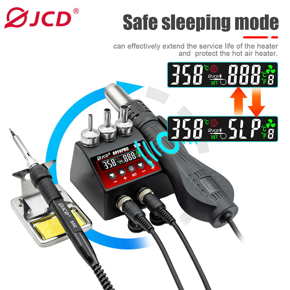 JCD 8898Pro 2 in 1 납땜 스테이션, LC - 2 In 1 Soldering Rework Station 750W 리뷰 및 가격
