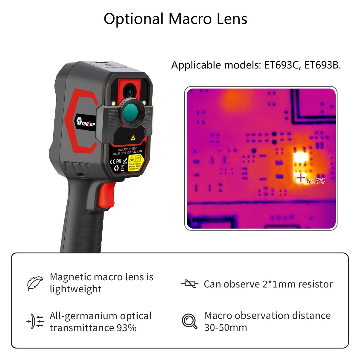 TOOLTOP ET693C 슈퍼 IR 512x384 열 - Thermal Imaging Camera Pcb Repair 리뷰 및 가격